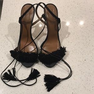 Aquazzura Ankle Tie up Heels